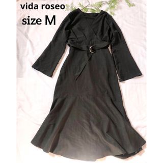 ♡vida roseo♡レディースワンピース　ベルト付き　マーメイド　マキシ丈(ロングワンピース/マキシワンピース)