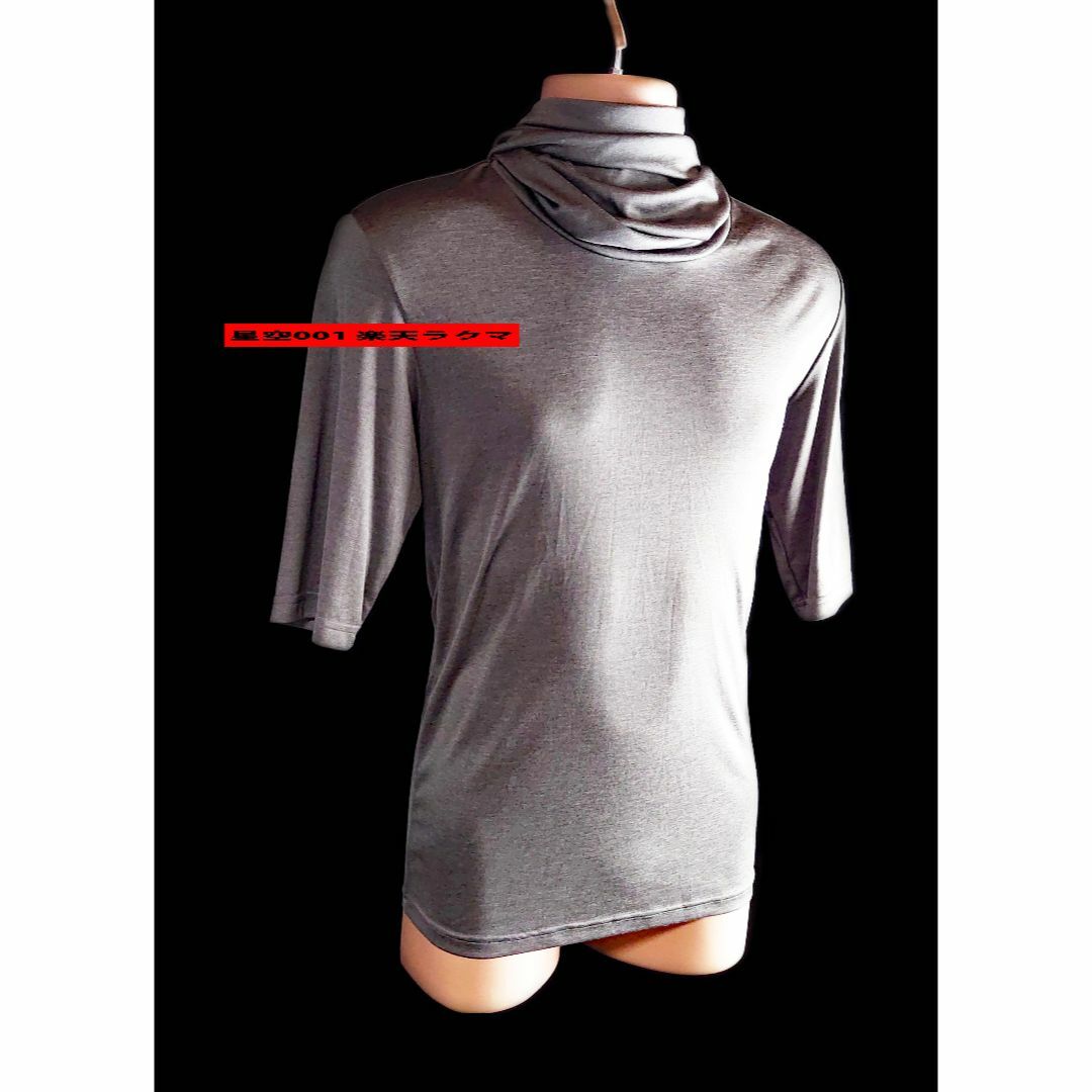 TORNADO MART(トルネードマート)の美品 TORNADOMART グレー ドレープ 半袖カットソー トルネードマート メンズのトップス(Tシャツ/カットソー(半袖/袖なし))の商品写真
