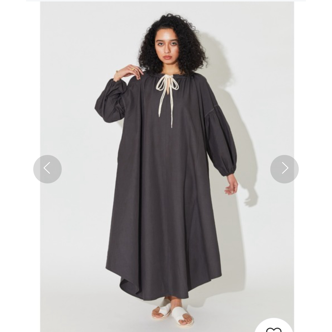 ALEXIA STAM(アリシアスタン)のPuff Sleeve Long Dress/パフスリーブロングドレス レディースのワンピース(ロングワンピース/マキシワンピース)の商品写真