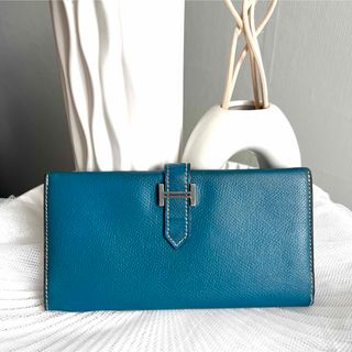 エルメス(Hermes)のエルメス　HERMES べアン　長財布　新型金具　刻印有り(財布)