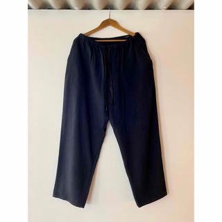 COMOLI - comoli／コモリ　23SS  シルクネップドローストリングパンツ　サイズ2