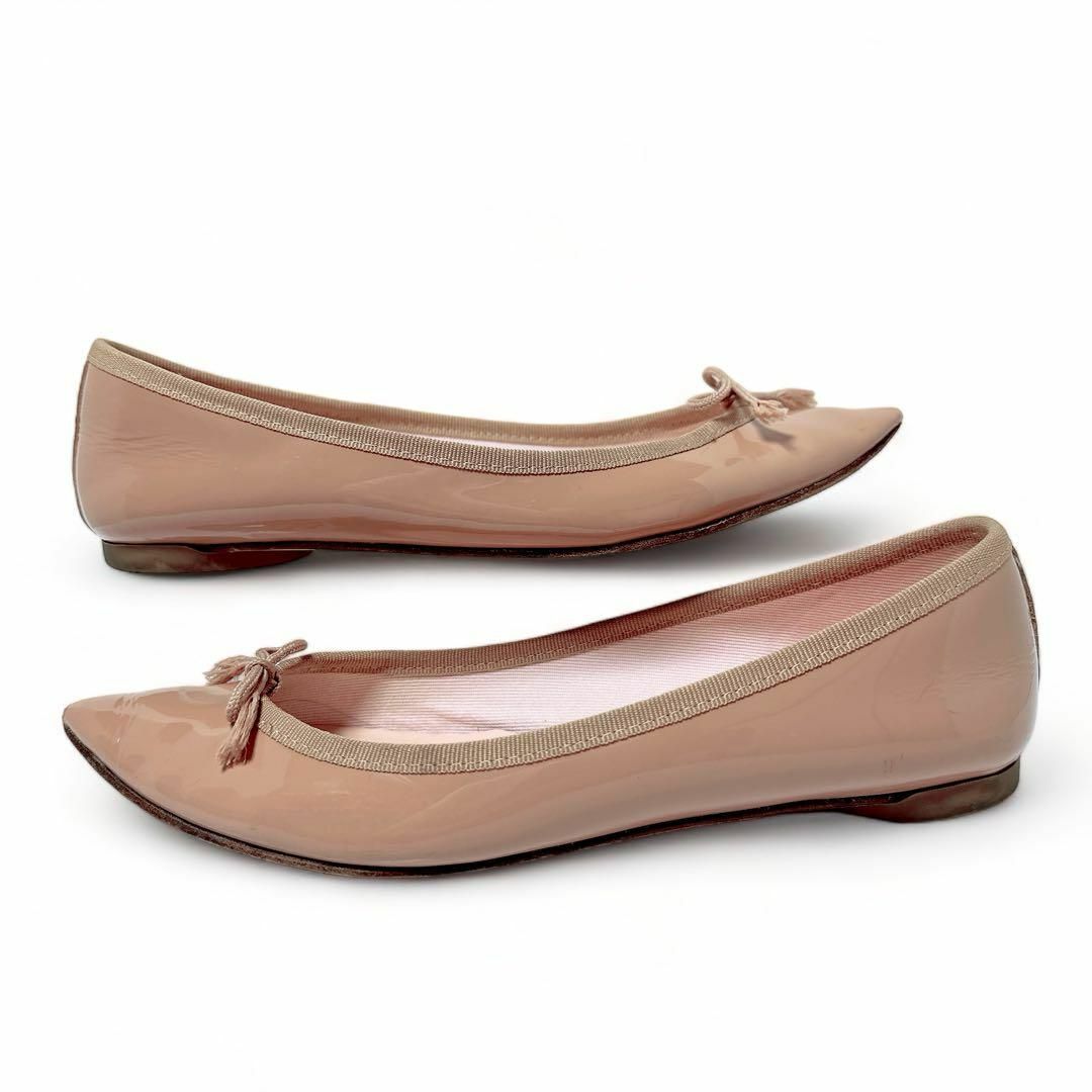 repetto(レペット)の美品✨レペット 36.5/約23㎝ ブリジットバレリーナ エナメル ベージュ レディースの靴/シューズ(バレエシューズ)の商品写真