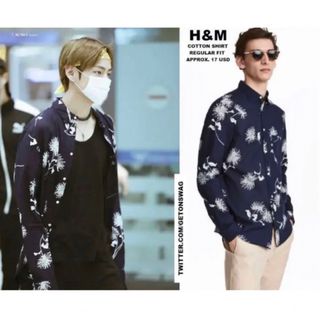 エイチアンドエム(H&M)の【激レア】BTS V キムテヒョン着用 フラワーシャツ(シャツ)