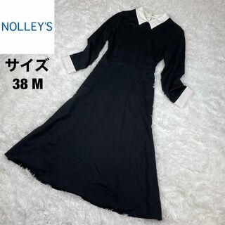 ノーリーズ(NOLLEY'S)の新品未使用✨23SS✨NOLLEY'Sノーリーズ✨ 衿付きポンチワンピース✨(ロングワンピース/マキシワンピース)