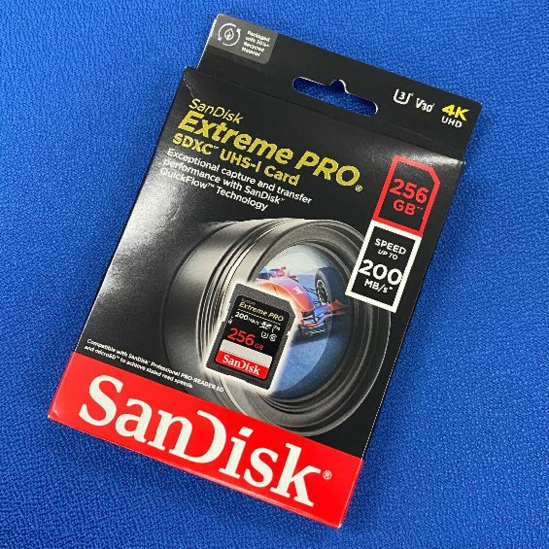 SanDisk(サンディスク)の新品 SDカード 256GB SDXC SanDisk Extreme PRO スマホ/家電/カメラのPC/タブレット(PC周辺機器)の商品写真