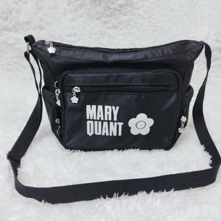 MARY QUANT - マリークヮント ショルダーバッグ 黒 ブラック ナイロン