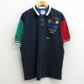 XL★古着 半袖 ポロ シャツ メンズ 90年代 90s ゴルフ ワッペン マ…