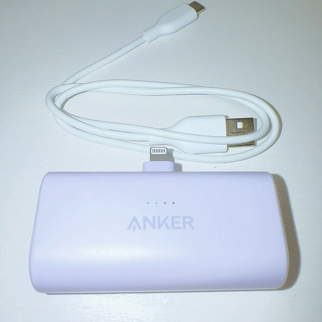 Anker(アンカー)のAnker nano power bank パープル モバイルバッテリー スマホ/家電/カメラのスマートフォン/携帯電話(バッテリー/充電器)の商品写真