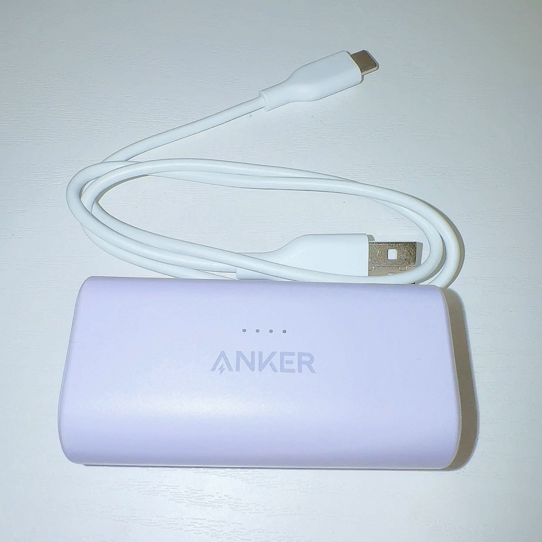 Anker(アンカー)のAnker nano power bank パープル モバイルバッテリー スマホ/家電/カメラのスマートフォン/携帯電話(バッテリー/充電器)の商品写真