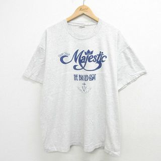 マジェスティック(Majestic)のXL★古着 半袖 ビンテージ Tシャツ メンズ 90年代 90s マジェスティック グレー 霜降り 23aug24 中古(Tシャツ/カットソー(半袖/袖なし))