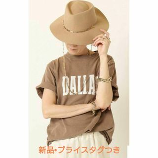 ドゥーズィエムクラス(DEUXIEME CLASSE)の新品☆REMI RELIEF レミレリーフ DALLAS Ｔシャツ BROWN(Tシャツ(半袖/袖なし))