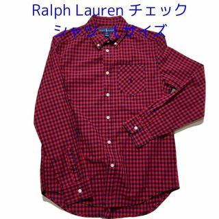 ラルフローレン(Ralph Lauren)のラルフローレン 赤チェックシャツ　Lサイズ　(シャツ)