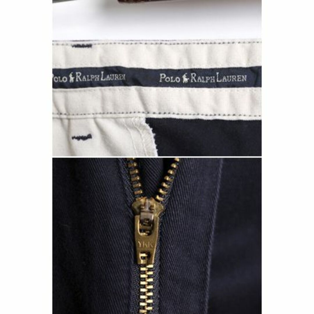 Ralph Lauren(ラルフローレン)の90s USA製 ポロ ラルフローレン コットン チノ パンツ メンズ 36 36 90年代 オールド スラックス チノパン ストレート ツータック ポロチノ メンズのパンツ(スラックス)の商品写真