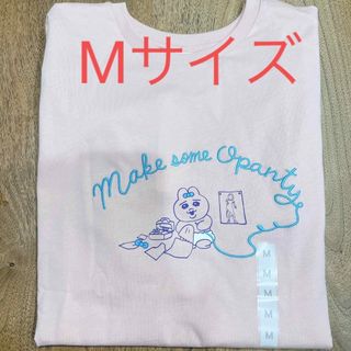 ジーユー(GU)のgu おぱんちゅうさぎ Tシャツ ピンク M(キャラクターグッズ)