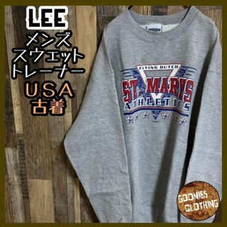 リー(Lee)のLee ヘビーウエイト スウェット トレーナー USA古着 90s 長袖 グレー(スウェット)