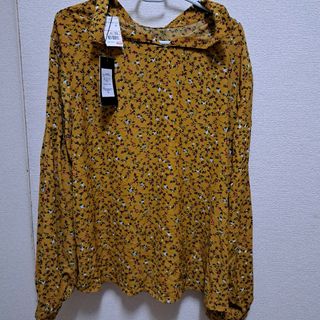 Avail 花柄 タック袖 ブラウス 新品 未使用 4L