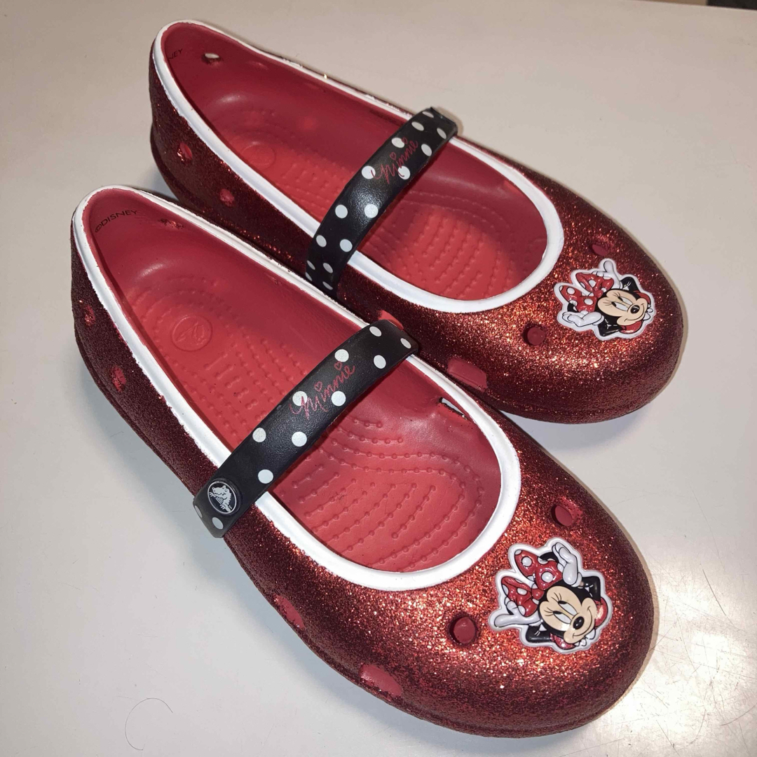 crocs(クロックス)の[クロックス] サンダル クロックス ラブ ディズニー ミニー バンド 19cm キッズ/ベビー/マタニティのキッズ靴/シューズ(15cm~)(サンダル)の商品写真