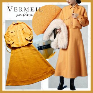 ヴェルメイユパーイエナ(VERMEIL par iena)の302＊定価7万　ヴェルメイユ パーイエナ　ツイードセットアップ　大きいサイズ(スーツ)
