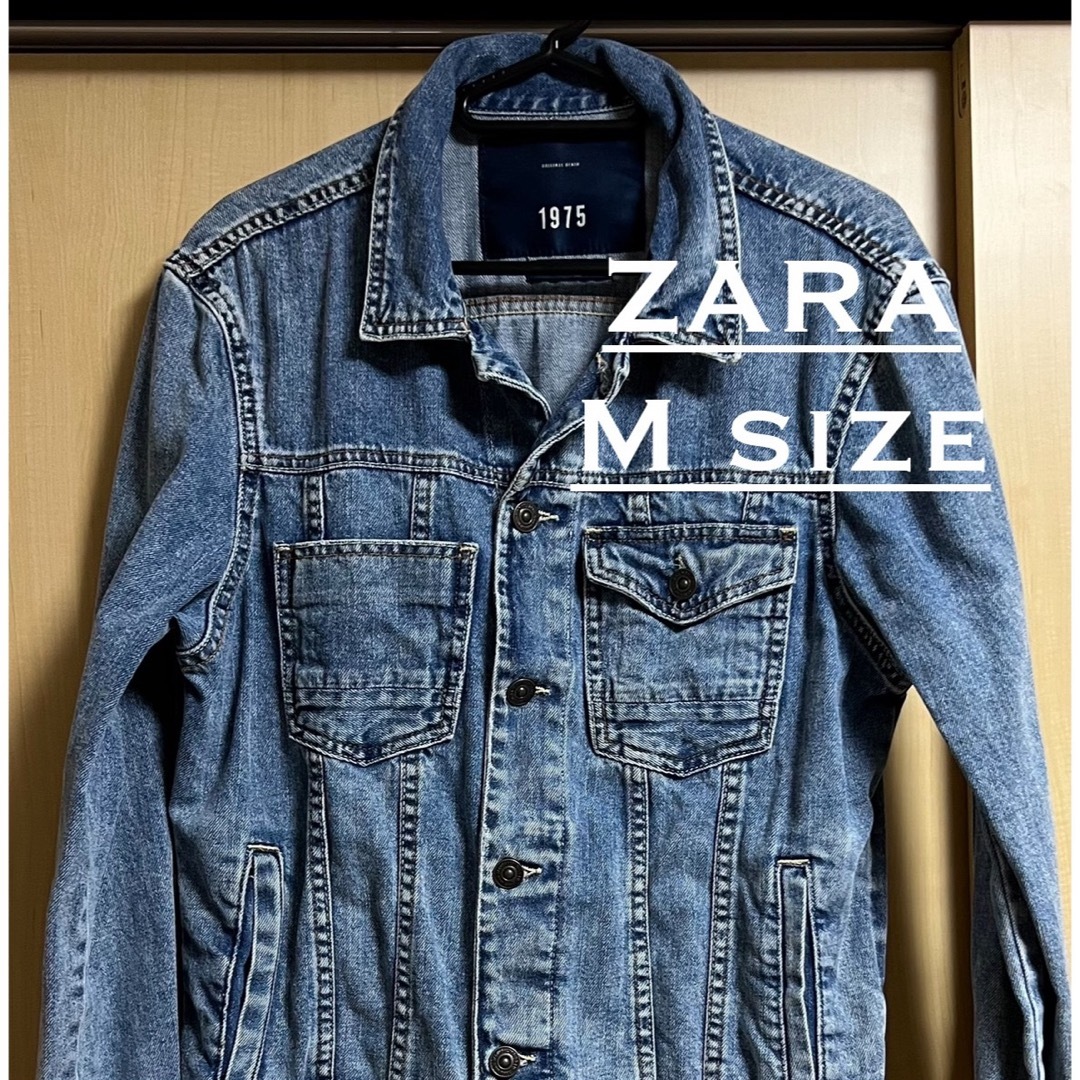 ZARA(ザラ)のZARA ザラ Ｇジャン デニムジャケット インディゴブルー メンズ Mサイズ メンズのジャケット/アウター(Gジャン/デニムジャケット)の商品写真