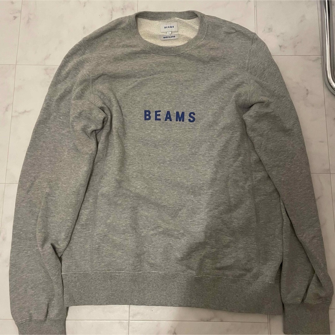 BEAMS(ビームス)の【美品】BEAMS ビームス　スウェット　トレーナー　グレー　1点限り！ メンズのトップス(スウェット)の商品写真