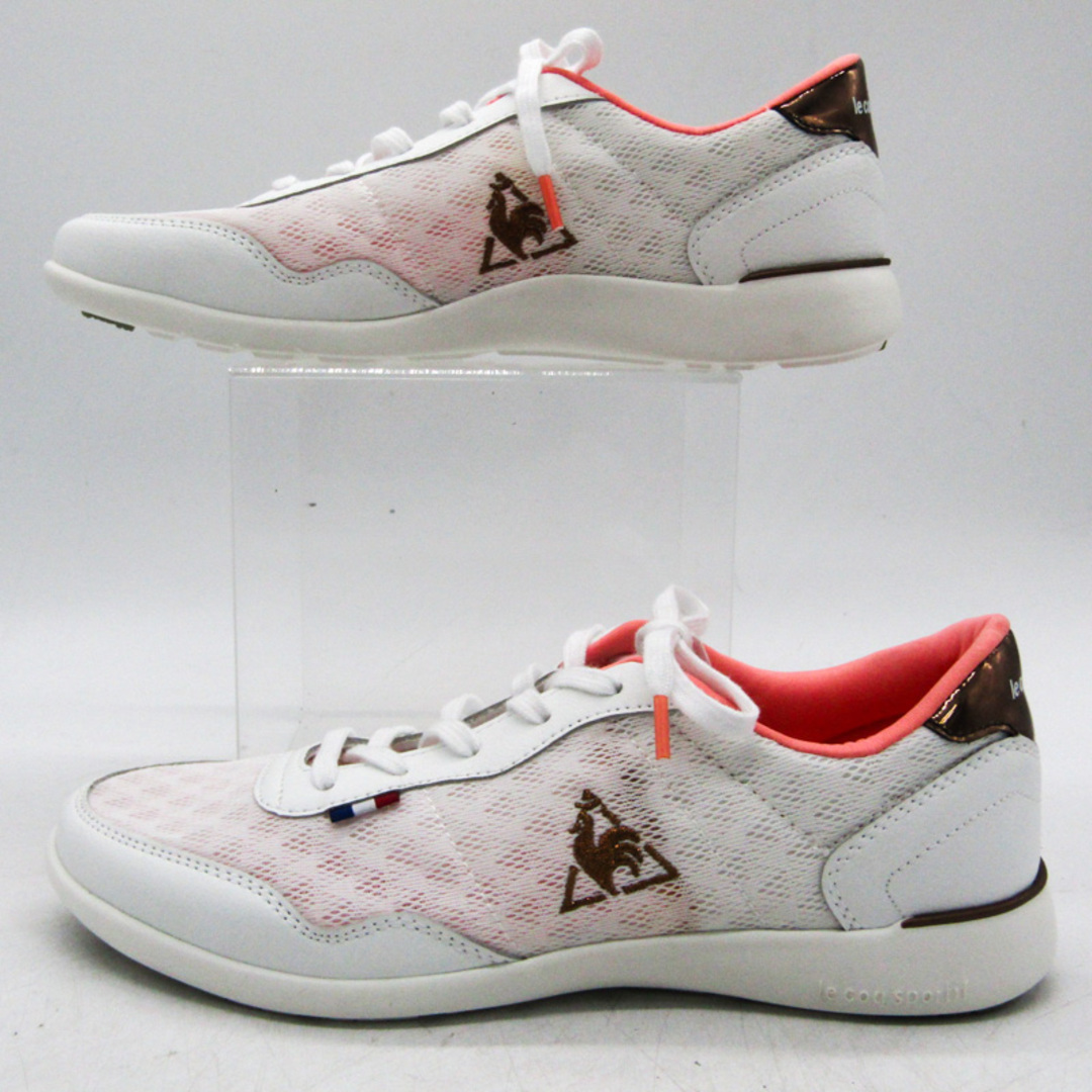 le coq sportif(ルコックスポルティフ)のルコックスポルティフ スニーカー 美品 メッシュ QL3RJC36WB シューズ 靴 レディース 24.5cmサイズ ホワイト le coq sportif レディースの靴/シューズ(スニーカー)の商品写真