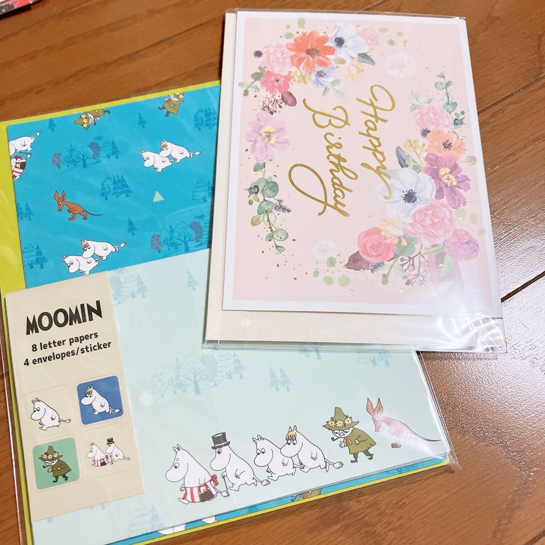 MOOMIN(ムーミン)のレターセット　ムーミン ハンドメイドの文具/ステーショナリー(カード/レター/ラッピング)の商品写真