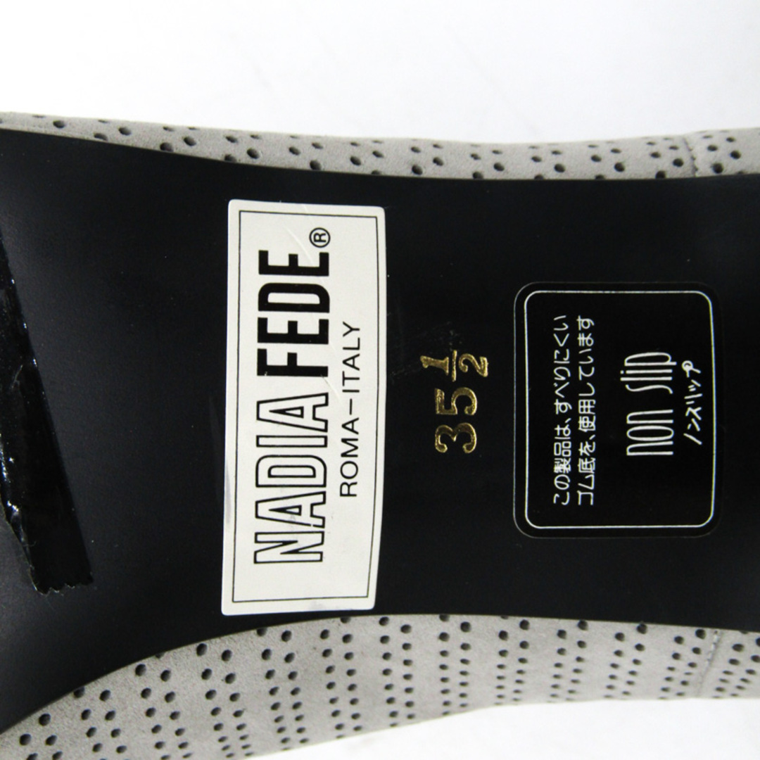 ナディアフェデ パンプス 未使用 イタリア製 パンチング ノンスリップ シューズ 靴 レディース 35.5サイズ ライトグレー nadia fede レディースの靴/シューズ(ハイヒール/パンプス)の商品写真