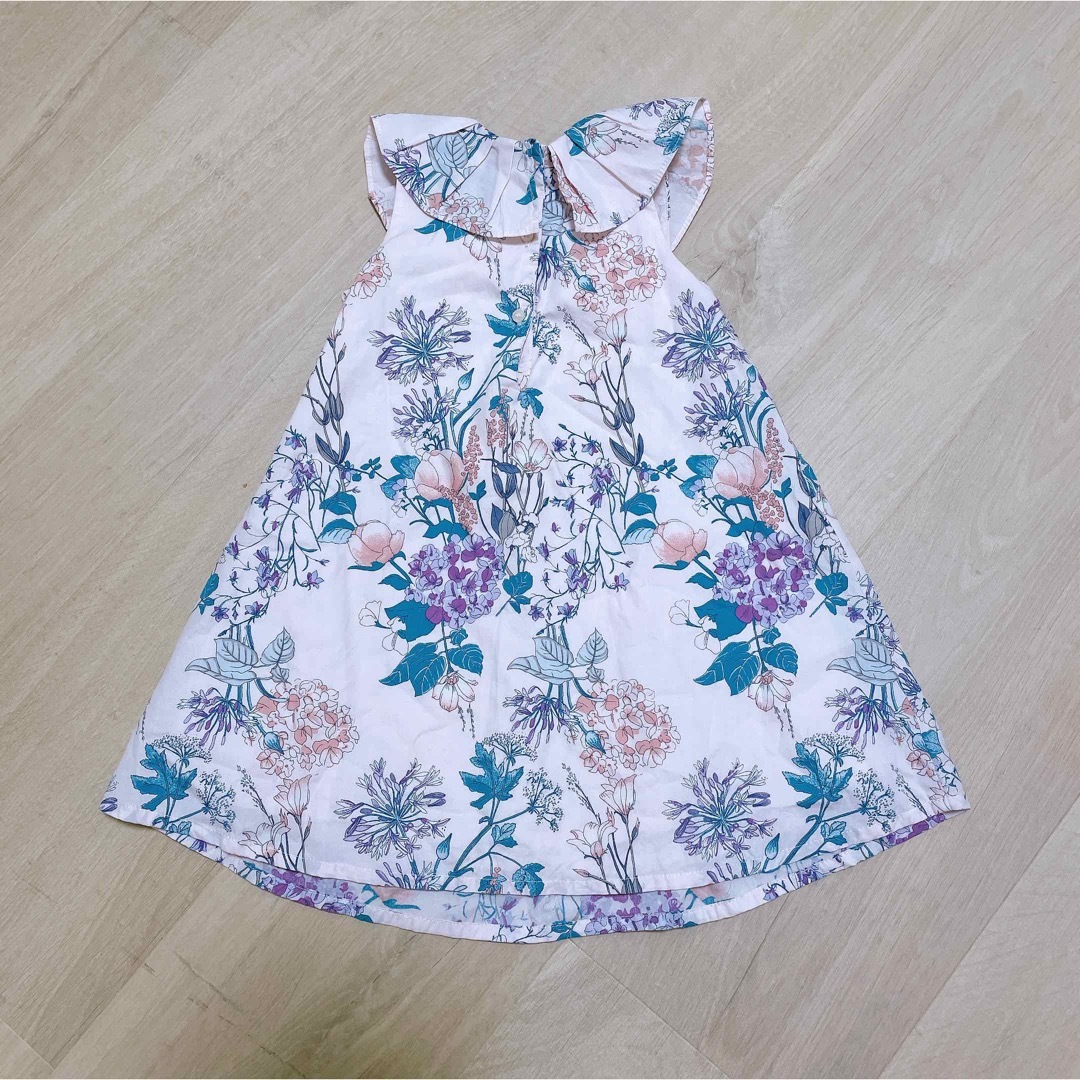 NEXT(ネクスト)の【セット】nextbaby ワンピース　カーディガン　92 花柄　アンサンブル キッズ/ベビー/マタニティのキッズ服女の子用(90cm~)(ワンピース)の商品写真