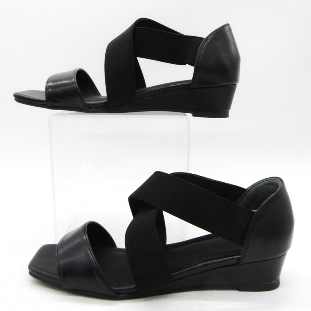 COMME CA ISM(コムサイズム)のコムサイズム サンダル ストラップ ブランド 靴 シューズ 黒 レディース 24.5サイズ ブラック COMME CA ISM レディースの靴/シューズ(サンダル)の商品写真