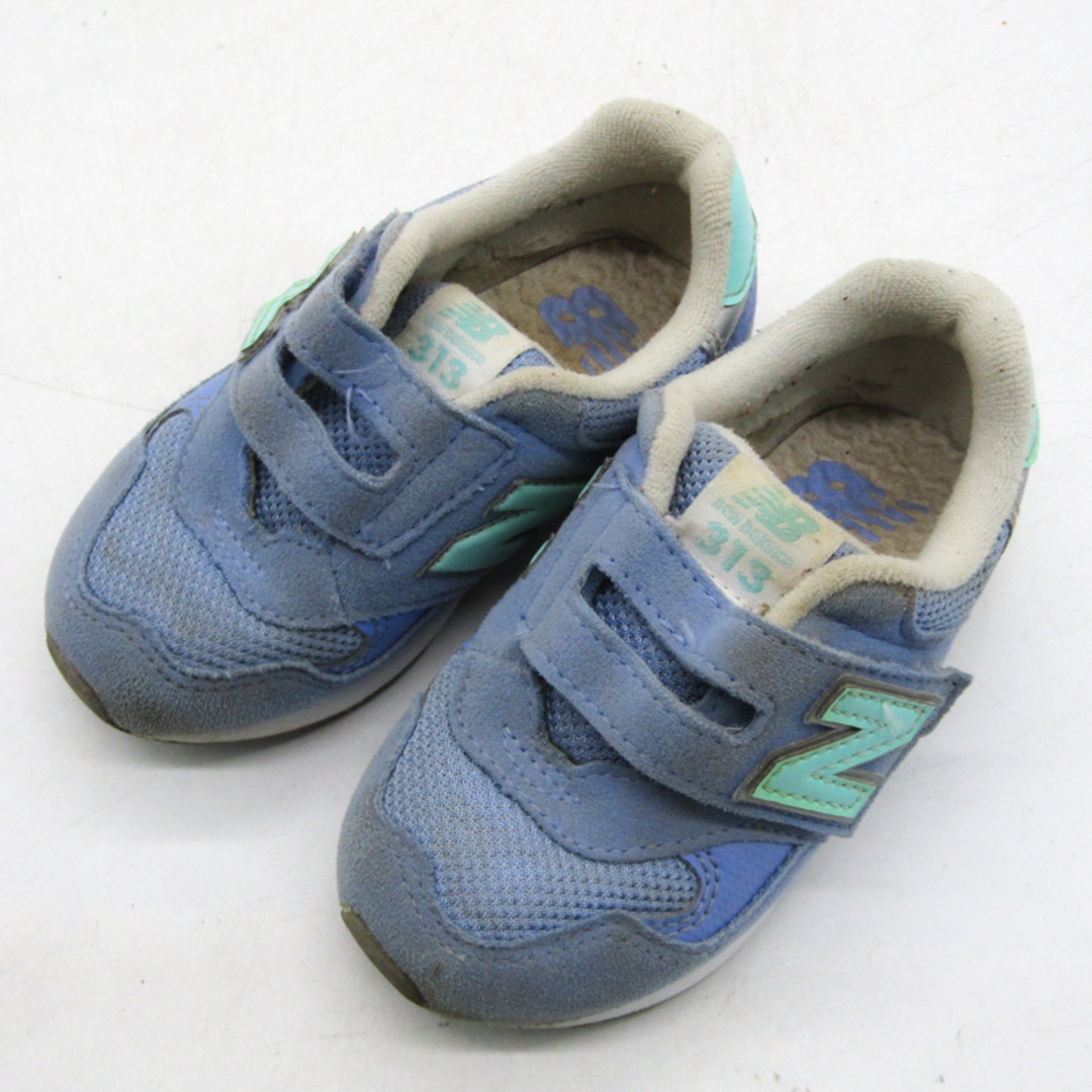 New Balance(ニューバランス)のニューバランス スニーカー ローカット IQ313LC 靴 シューズ キッズ女の子用 キッズ 男の子用 15サイズ ブルー NEW BALANCE キッズ/ベビー/マタニティのキッズ靴/シューズ(15cm~)(スニーカー)の商品写真