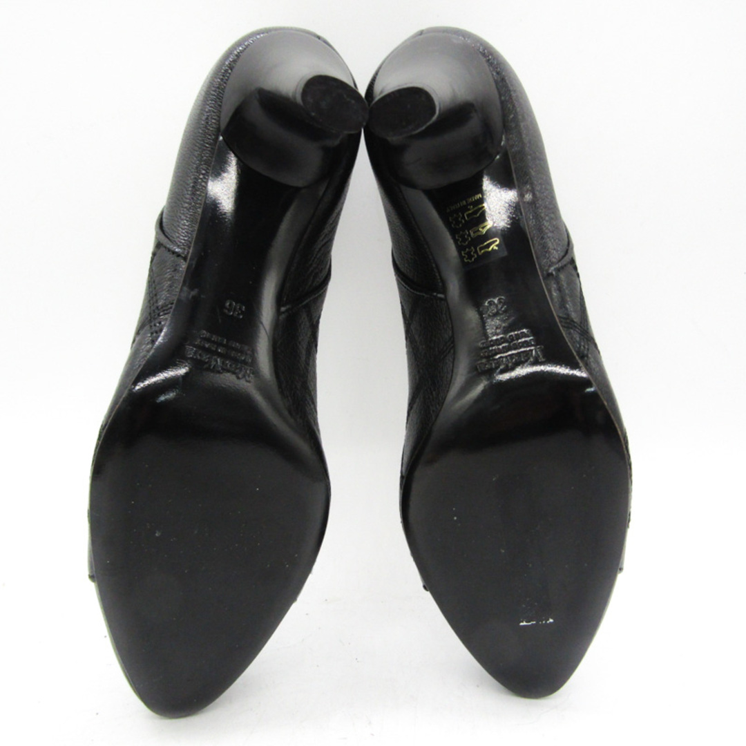 Max Mara(マックスマーラ)のマックスマーラ パンプス 本革 レザー ブランド 靴 シューズ イタリア製 黒 レディース 36サイズ ブラック MAX MARA レディースの靴/シューズ(ハイヒール/パンプス)の商品写真