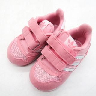 アディダス(adidas)のアディダス スニーカー ローカット ZX 500 FW4040 靴 シューズ ベビー 女の子用 12サイズ ピンク adidas(スニーカー)