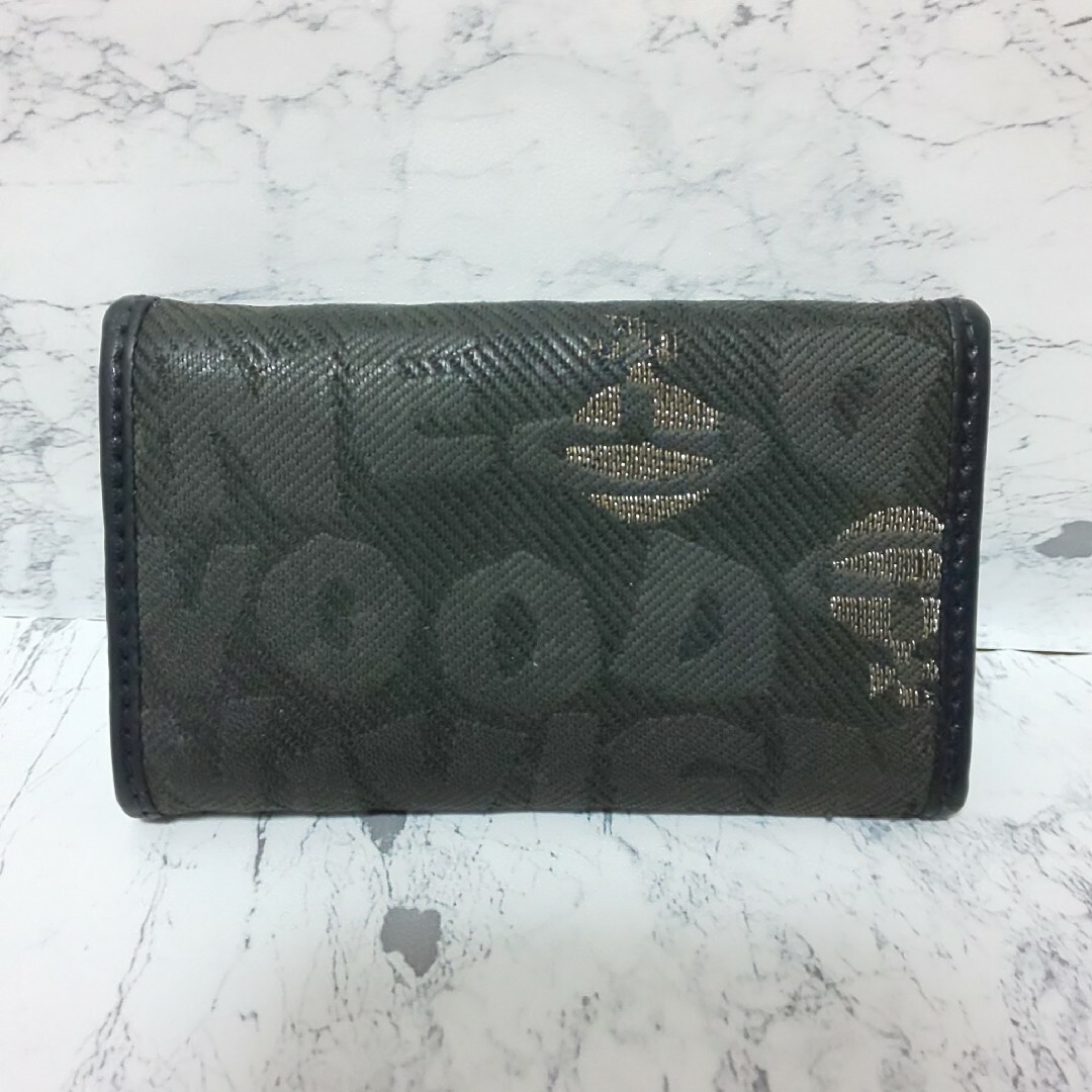 Vivienne Westwood(ヴィヴィアンウエストウッド)の極希少 Vivienne Westwood 6連キーケース オーブ金具 ロゴ総柄 レディースのファッション小物(キーケース)の商品写真