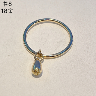 ティファニー(Tiffany & Co.)の608 ティファニー　ティアドロップ　リング　K18 750 8号(リング(指輪))