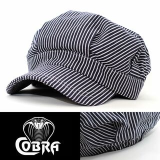 コブラ(COBRA)のキャスケット 帽子 コブラキャップス ヒッコリーストライプ ENG-O USA(キャスケット)