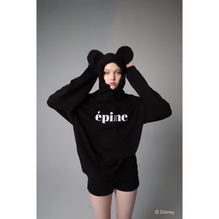 エピヌ(épine)のépine ＜Mickey＞ ear design hoodie(パーカー)