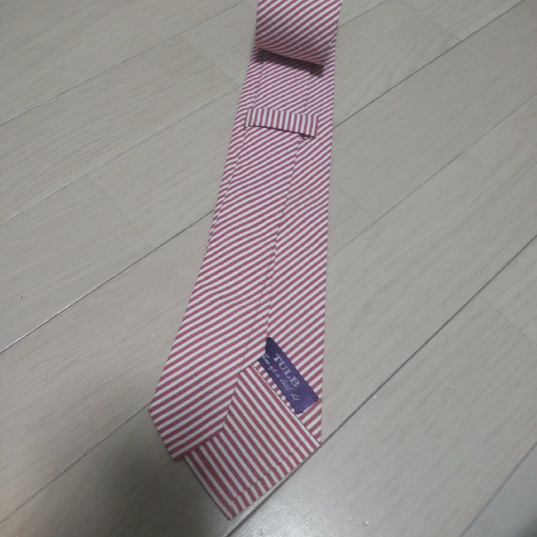 TULB タルブ 日本製 レッド ストライプ シルク 入学式 結婚式 ネクタイ メンズのファッション小物(ネクタイ)の商品写真
