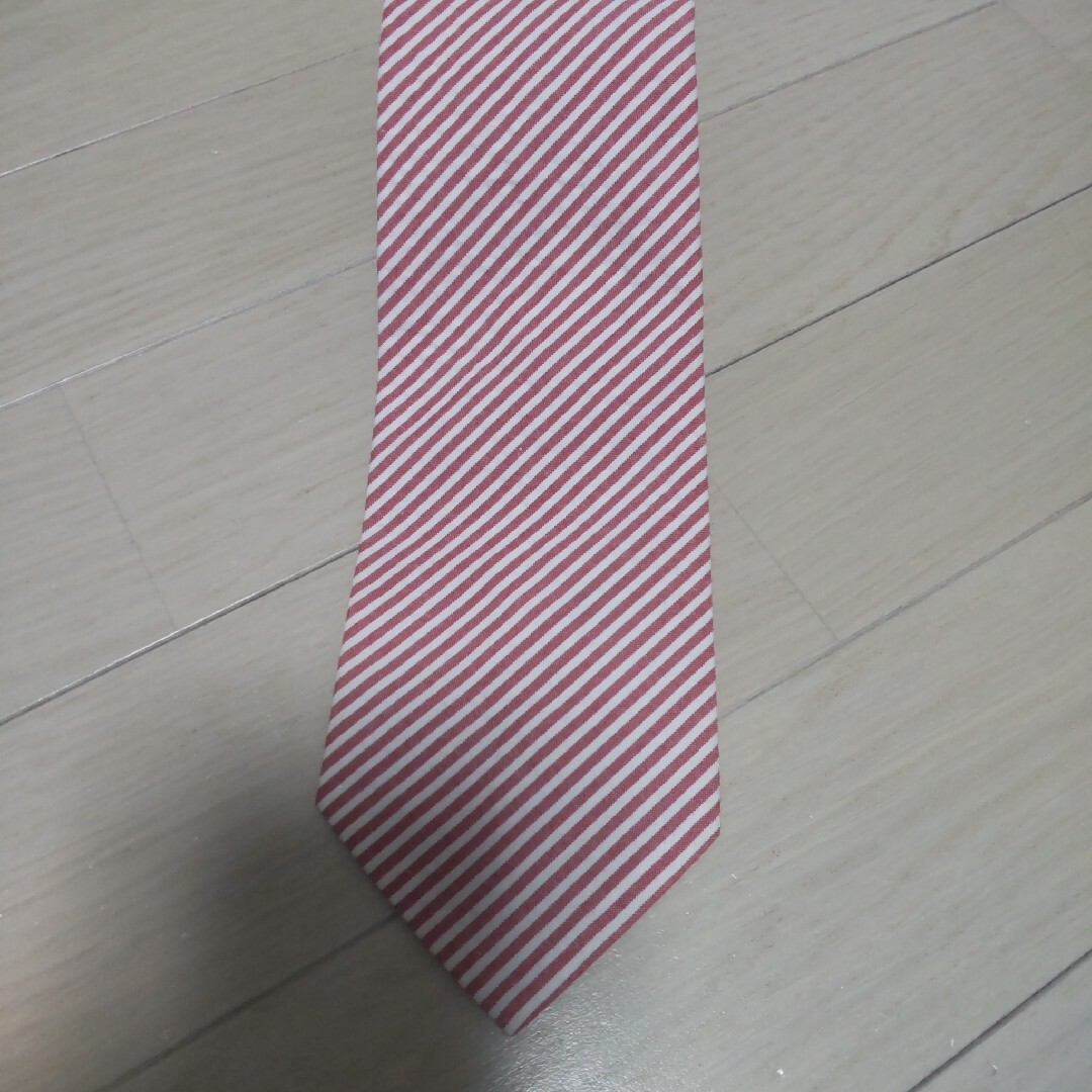 TULB タルブ 日本製 レッド ストライプ シルク 入学式 結婚式 ネクタイ メンズのファッション小物(ネクタイ)の商品写真