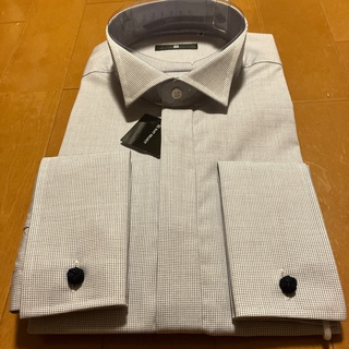 スーツカンパニー(THE SUIT COMPANY)の新品　スーツセレクト　【BL】ウイングカラーワイシャツ　M(39-80)(シャツ)