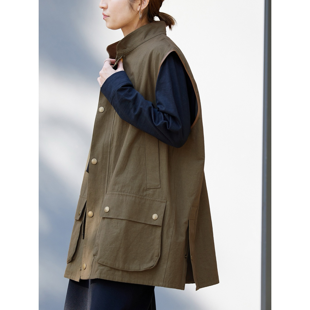 Barbour(バーブァー)のBARBOUR : framework 別注OVERSIZED VEST レディースのトップス(ベスト/ジレ)の商品写真