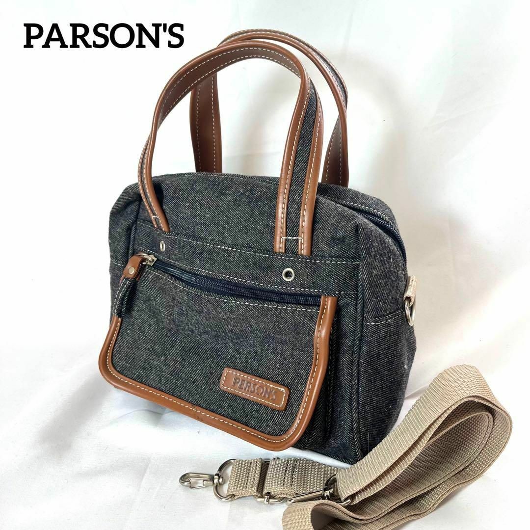 PERSON'S(パーソンズ)のPERSON'S パーソンズ デニム2way バッグ ハンド ショルダー 小さめ レディースのバッグ(ショルダーバッグ)の商品写真