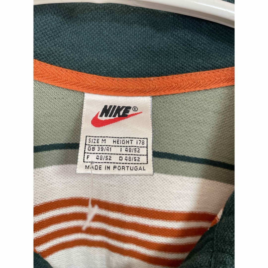 NIKE(ナイキ)の90s vintage NIKE ナイキ ハーフジップボーダーポロシャツ メンズのトップス(ポロシャツ)の商品写真