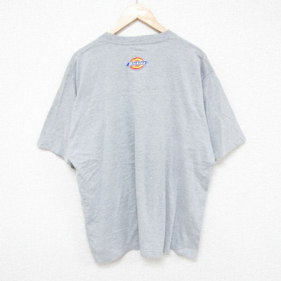 Dickies(ディッキーズ)のXL★古着 ディッキーズ Dickies 半袖 ブランド Tシャツ メンズ ビッグロゴ 大きいサイズ クルーネック グレー 霜降り 23aug26 中古 メンズのトップス(Tシャツ/カットソー(半袖/袖なし))の商品写真