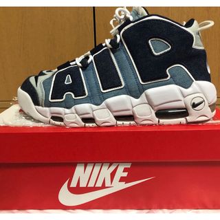 ナイキ(NIKE)の黒タグ有 国内正規品 AIR MORE UPTEMPO 96 QS DENIM(スニーカー)