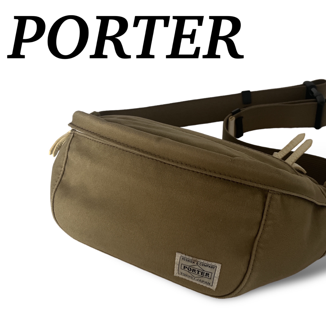 PORTER(ポーター)のポーター　吉田カバン　ビート　ボディバッグ　ユニセックス　ベージュ　Sサイズ メンズのバッグ(ボディーバッグ)の商品写真
