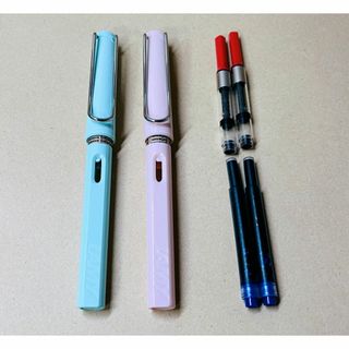 LAMY - 早い者勝ち2本セット！Lamy万年筆ラミー EF細字インクとコンバーター付き