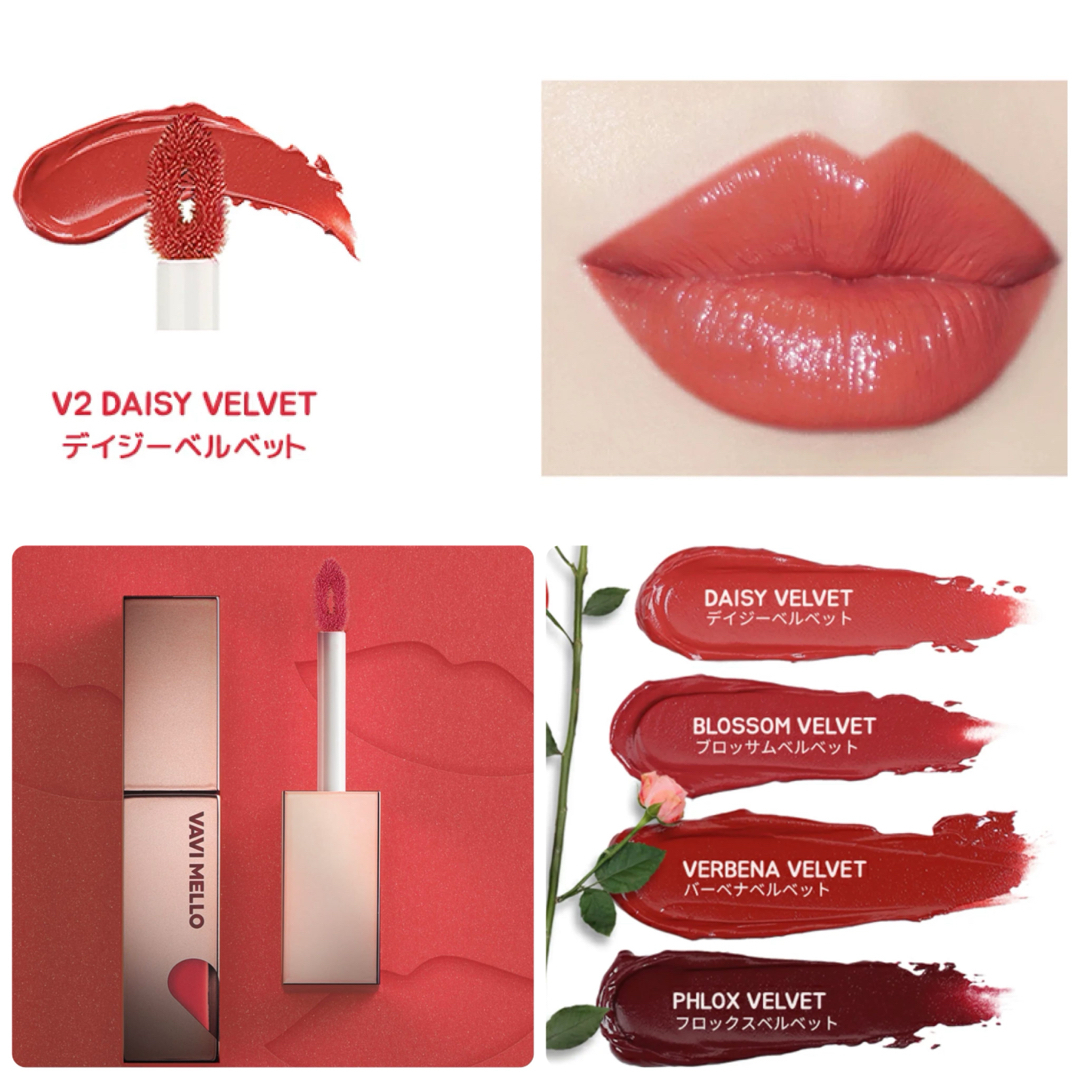 VAVI MELLO(バビメロ)のハートウィンドウリップティントベルベットタイプ コスメ/美容のベースメイク/化粧品(口紅)の商品写真