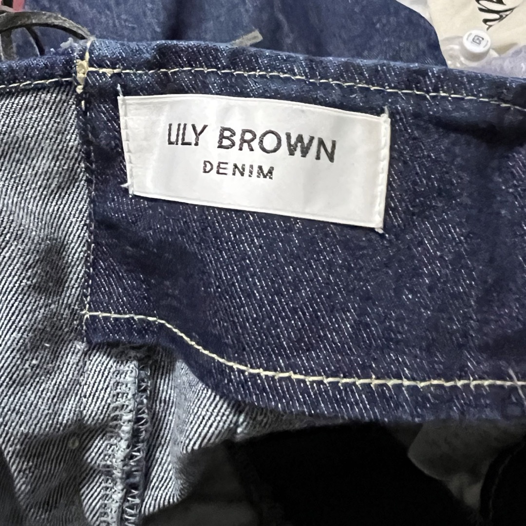 Lily Brown(リリーブラウン)のLILY BROWN バックレースアップフレアデニムパンツ レディースのパンツ(デニム/ジーンズ)の商品写真