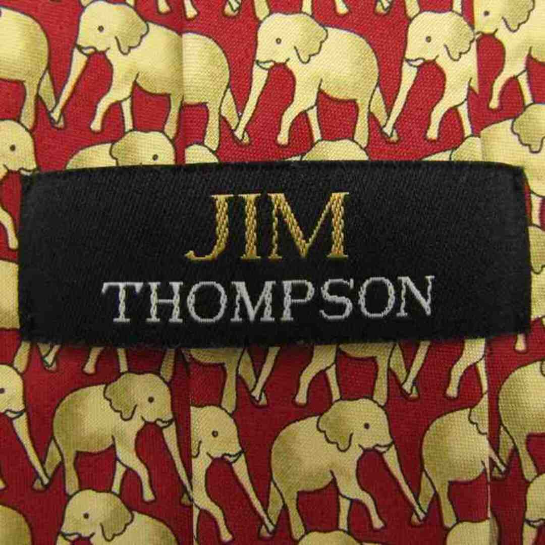 Jim Thompson(ジムトンプソン)のジムトンプソン ブランド ネクタイ シルク 動物柄 総柄 メンズ レッド JIM THOMPSON メンズのファッション小物(ネクタイ)の商品写真