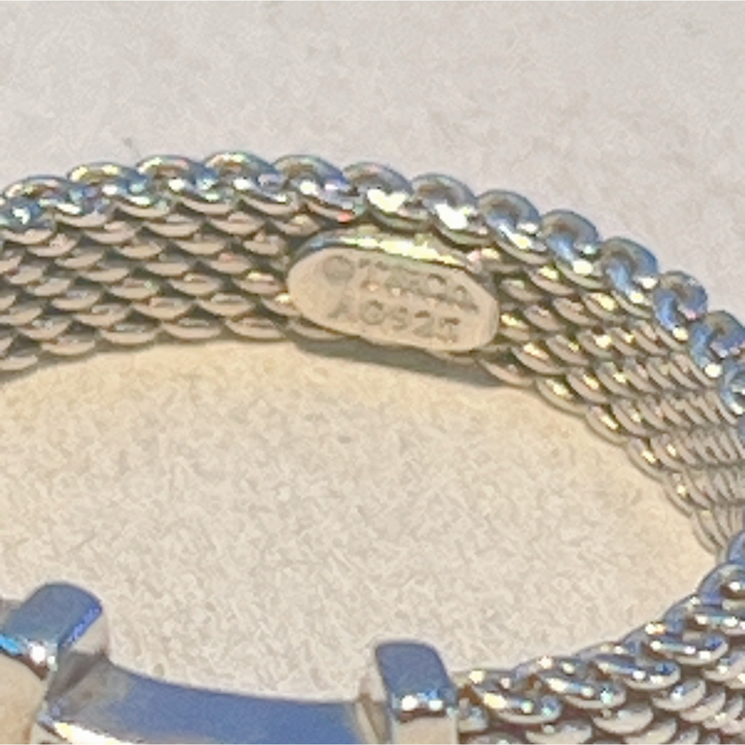 Tiffany & Co.(ティファニー)の626 ティファニー　メッシュ　リング　ダイヤ　8号 レディースのアクセサリー(リング(指輪))の商品写真
